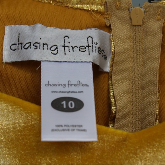 Chasing Fireflies Golden Phoenix Costume Size 10 - Picture 5 of 15